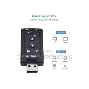 USB External Stereo Sound Card Adapter USB 7.1 Channel Sound