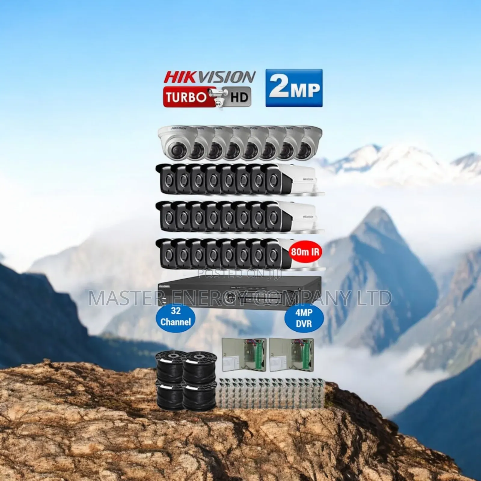 32 Channel 2mp CCTV Cameras Full Kit Colorvu Klshhi