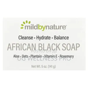 Photo - Mild by Nature, African Black Bar Soap, 5 Oz (141 G)