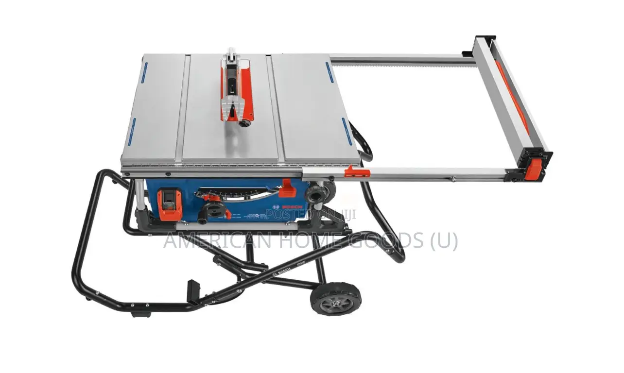 Bosch 10” Portable Jobsite Table Saw, Wheeled Stand, 4hp