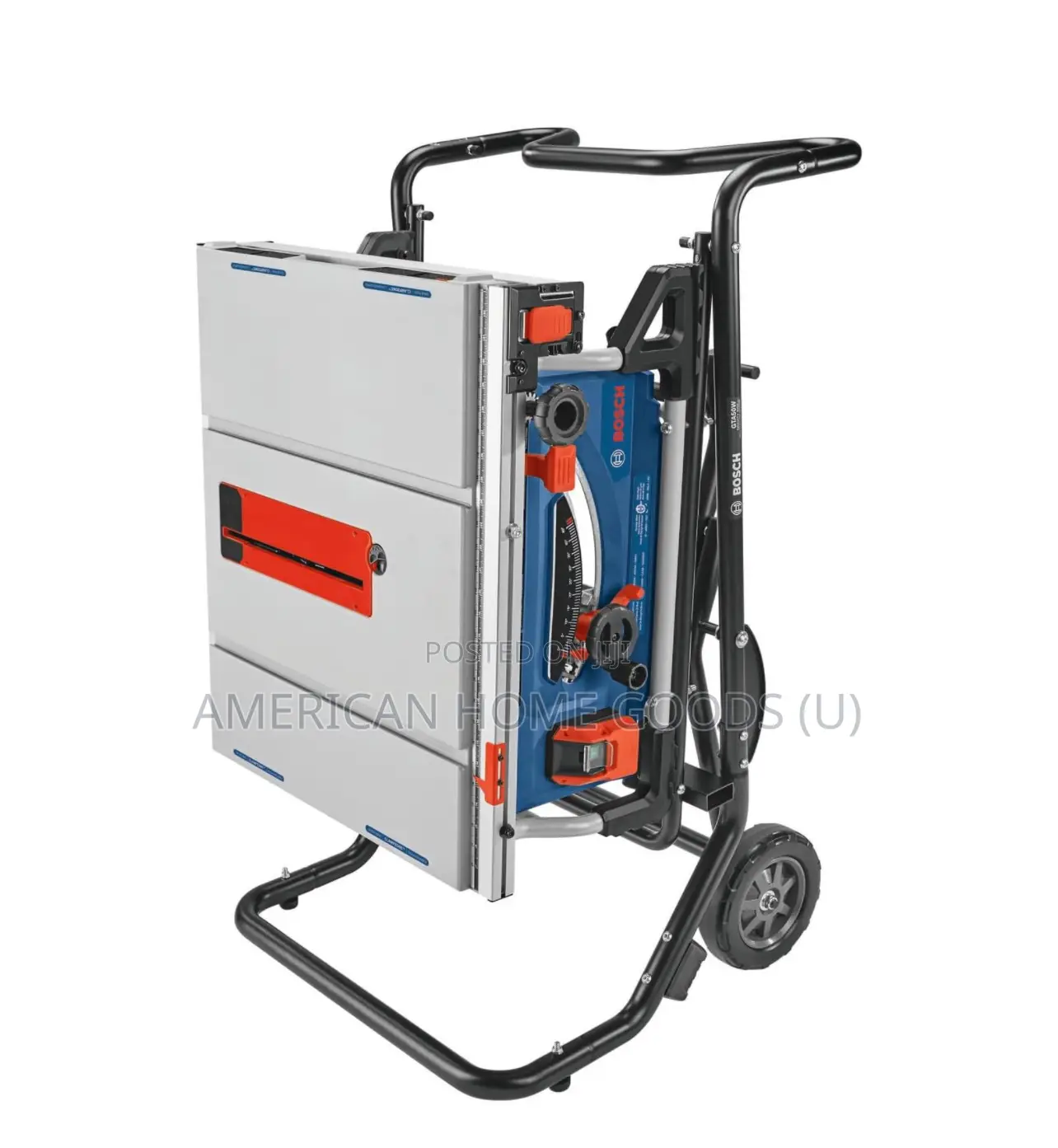 Bosch 10” Portable Jobsite Table Saw, Wheeled Stand, 4hp