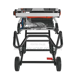 Bosch 10” Portable Jobsite Table Saw, Wheeled Stand, 4hp