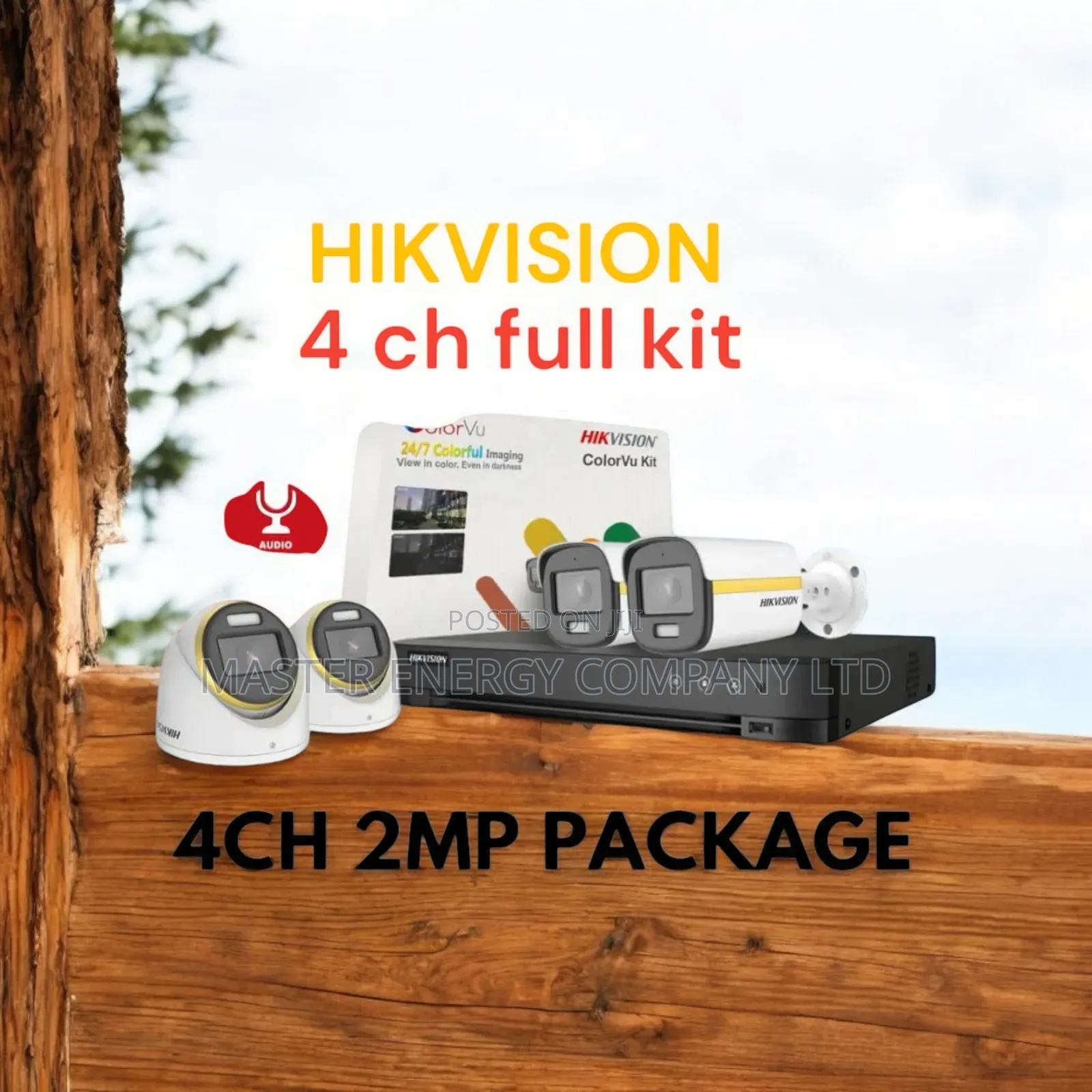 4 Channel 2mp CCTV Cameras Full Kit Mundi