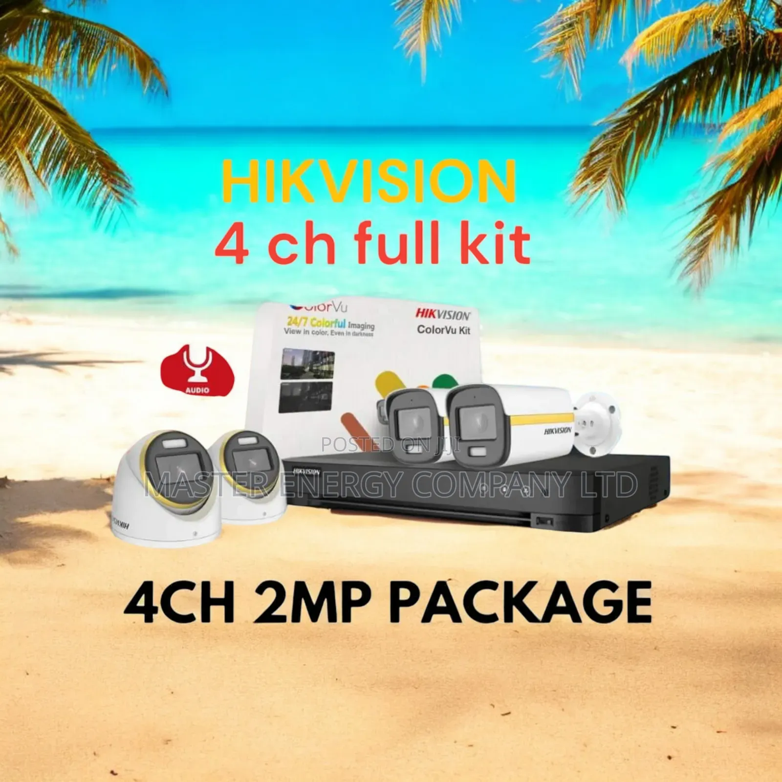 4 Channel 2mp CCTV Cameras Full Kit Lznmo