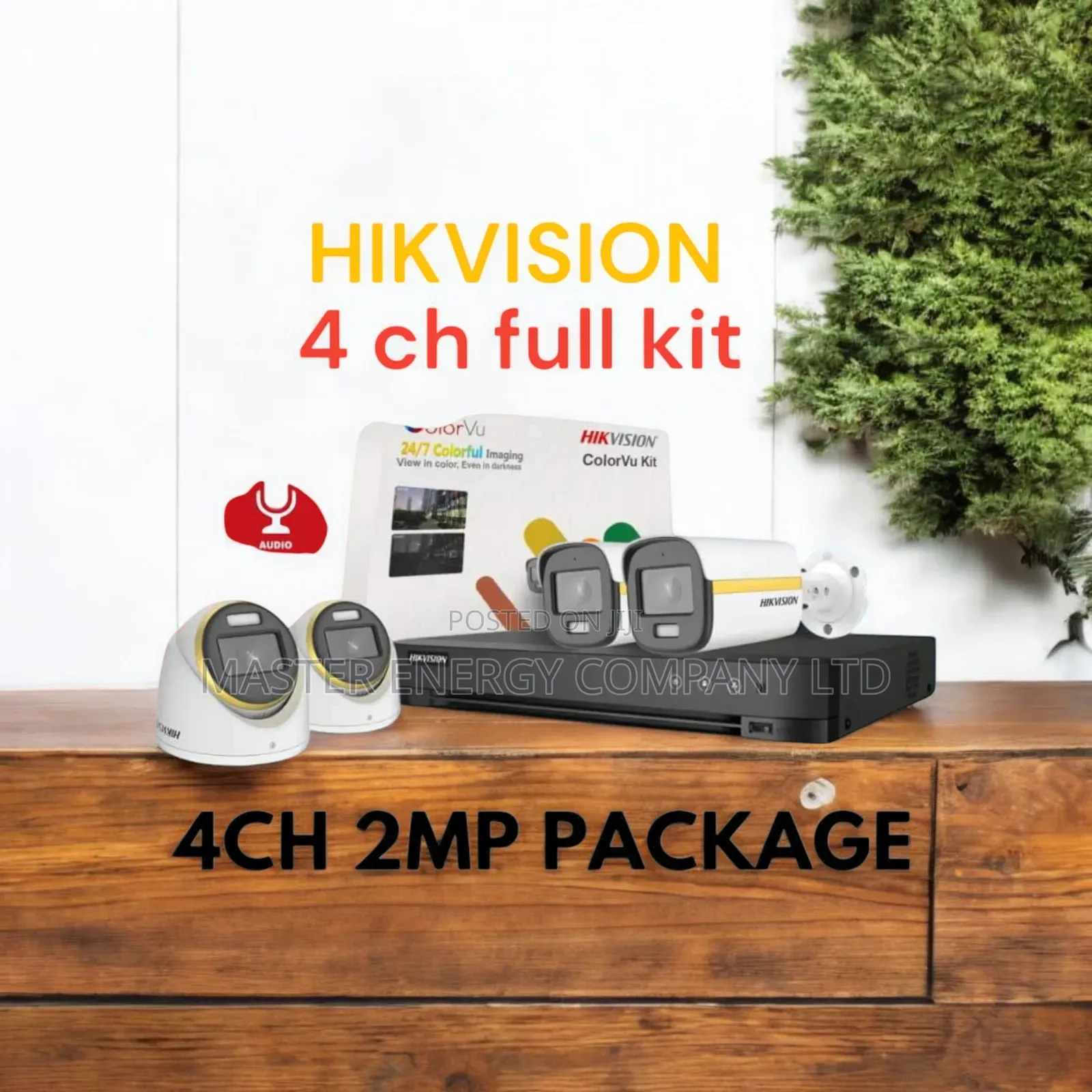 4 Channel 2mp CCTV Cameras Full Kit Colorvu SHSHNNG