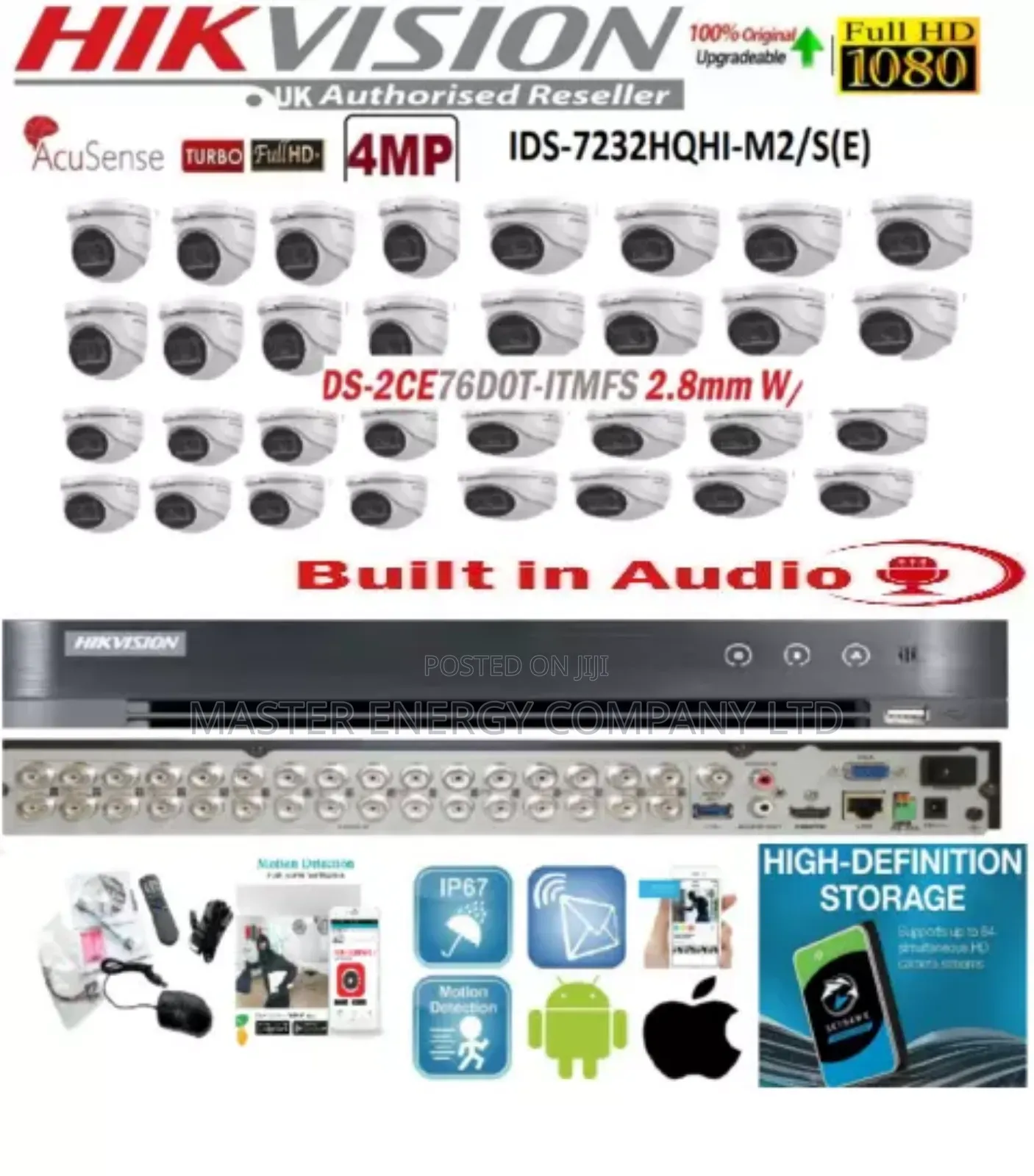 32 Channel 2mp CCTV Cameras Full Kit Colorvu MGGDSX