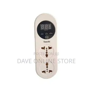 Saachi 15 Amps Voltage/Power Guard With 2-Plugs - White