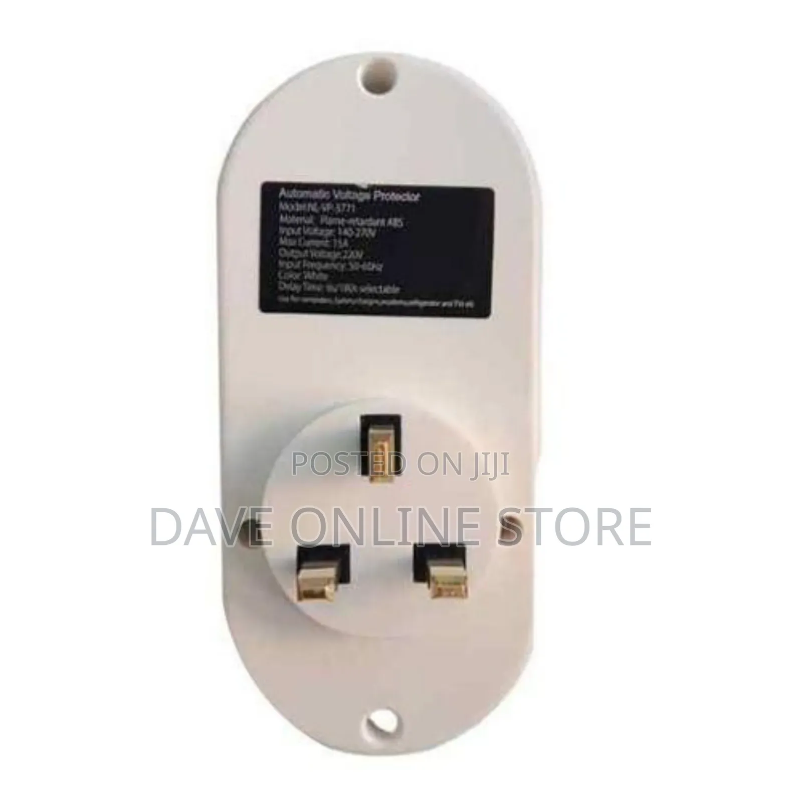 Saachi 15 Amps Voltage/Power Guard With 2-Plugs - White