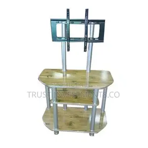 Photo - Triple Step TV Stand With 14" to 55" TV Mount - Brown,