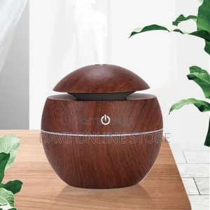 Ultrasonic Humidifier With Color Changing LED Light - Brown
