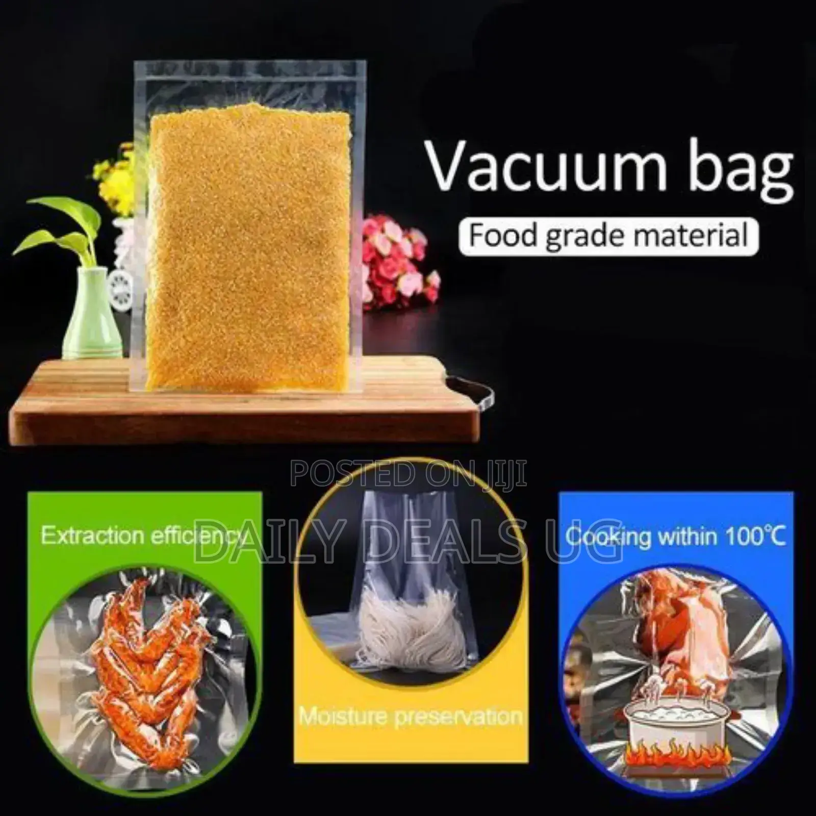 100pcs Vacuum Bag Storage Bags Machine Film Sealer