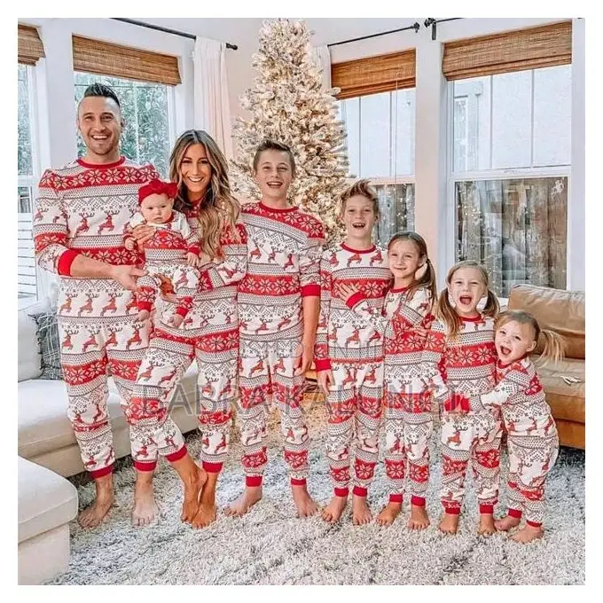 New Family Matching Pajamas Set Xmas Adult Kids