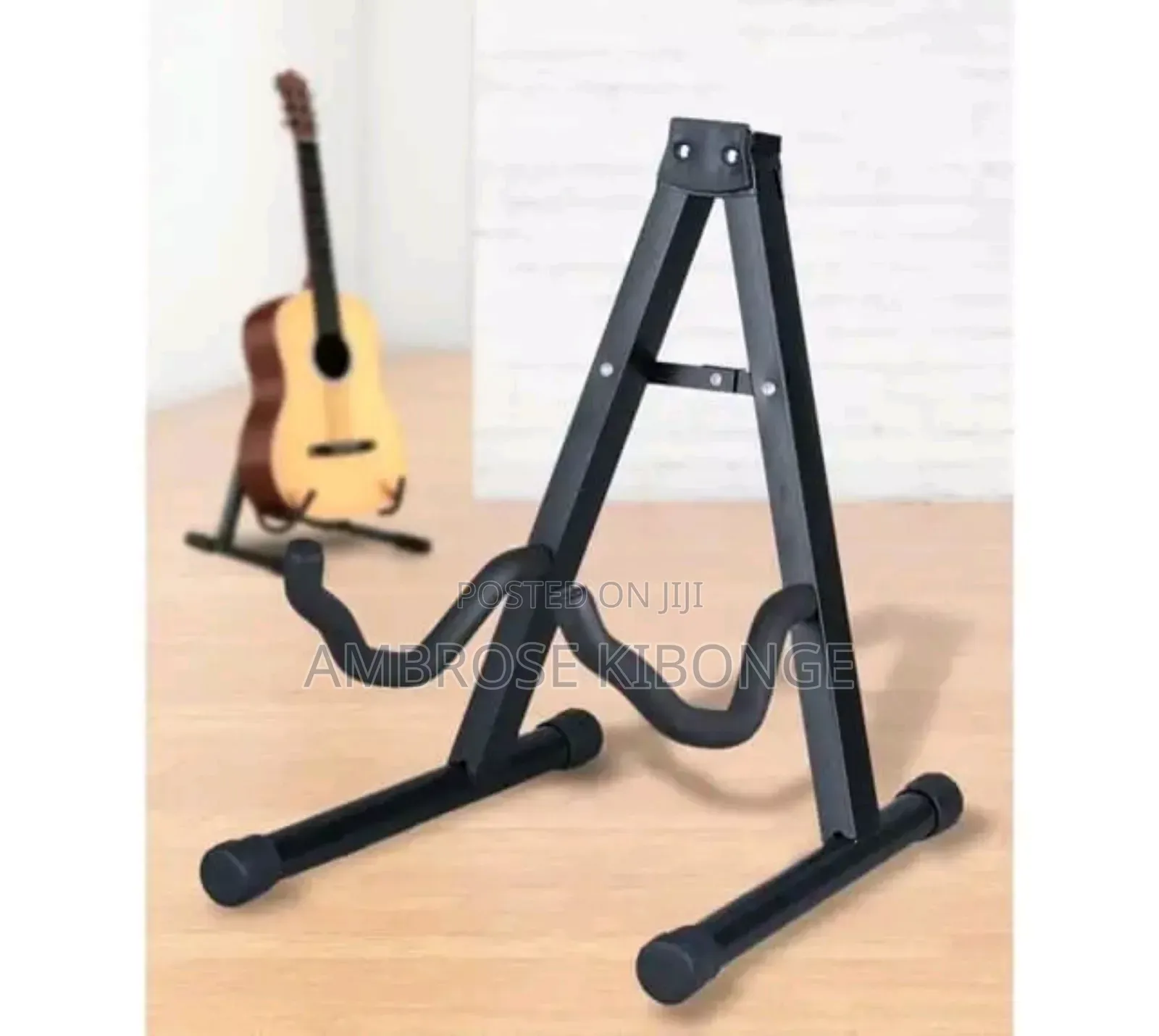 Guitar Support Durable Metallic Duty Adjustable Guitar Stand