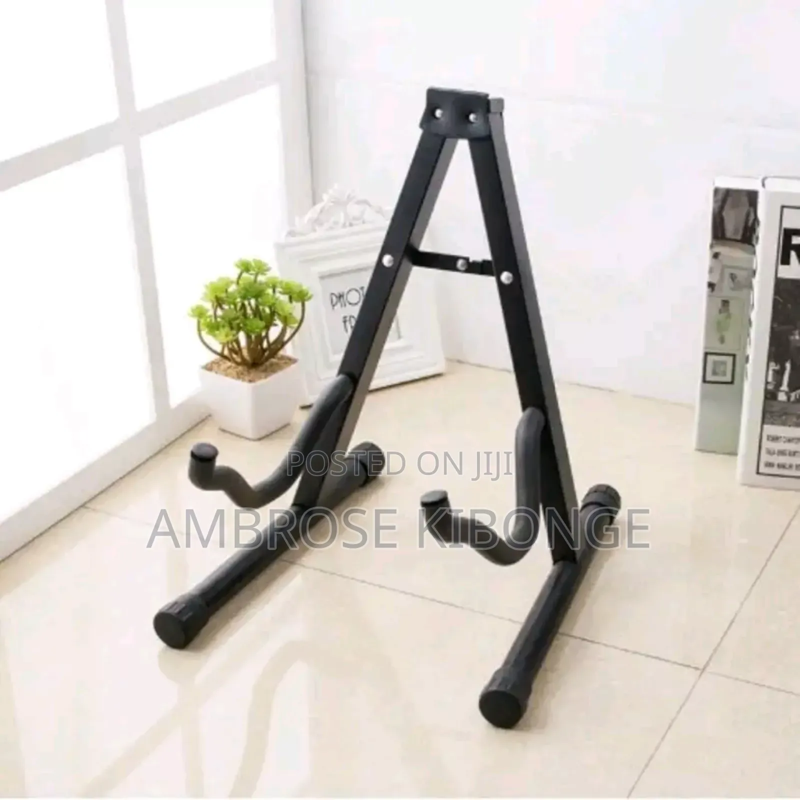 Guitar Support Durable Metallic Duty Adjustable Guitar Stand