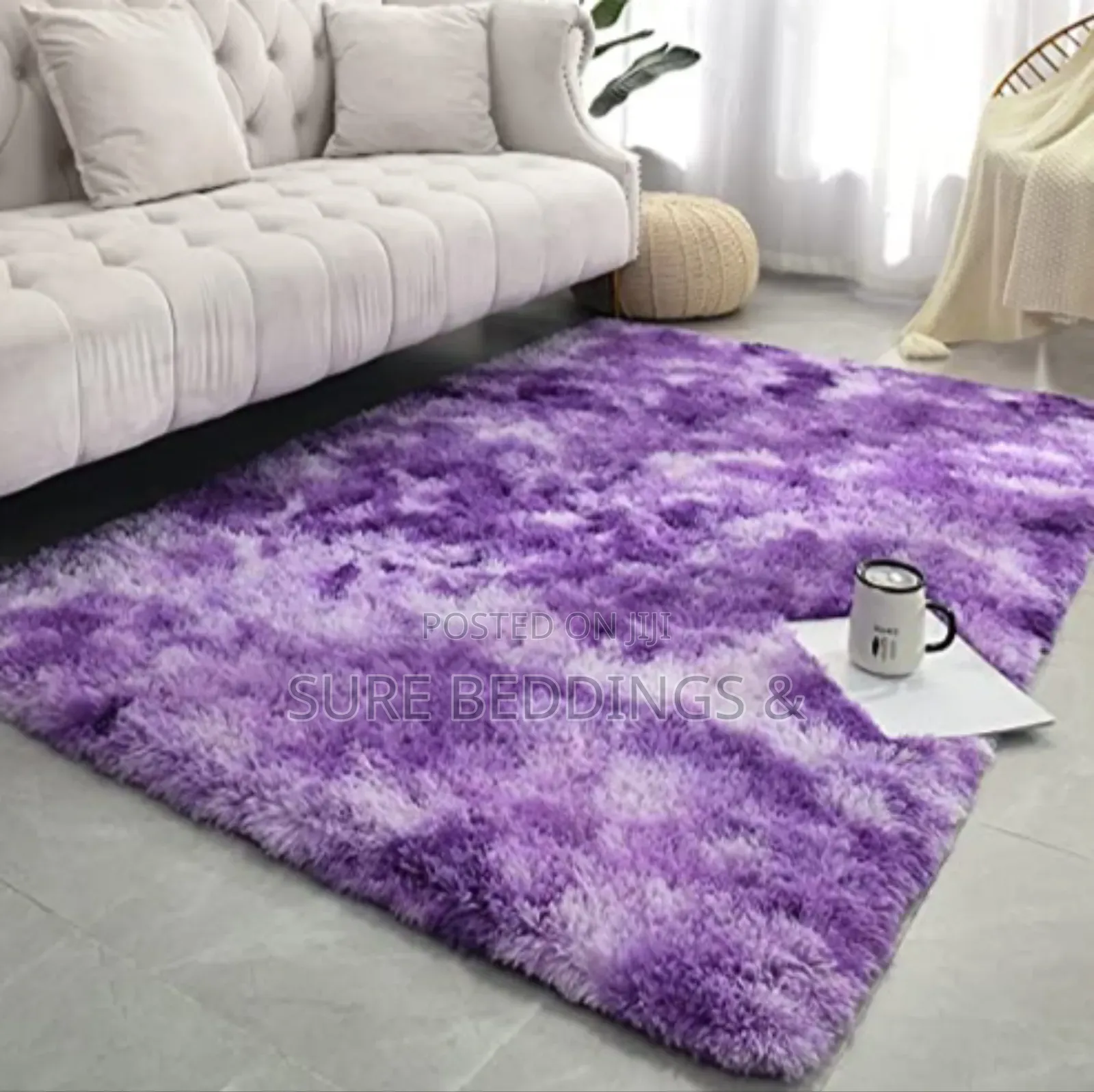 Purple Fluffy Carpet