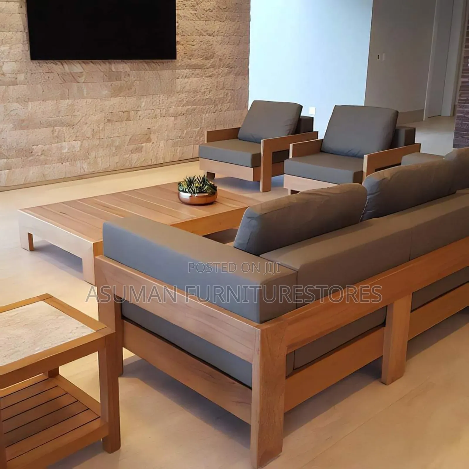 Mahogany Sofa Set With Centre Table Call Us On