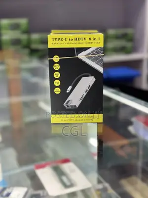Type C 8in1 Hub With Vga Port Usb C 8in1 Adapter