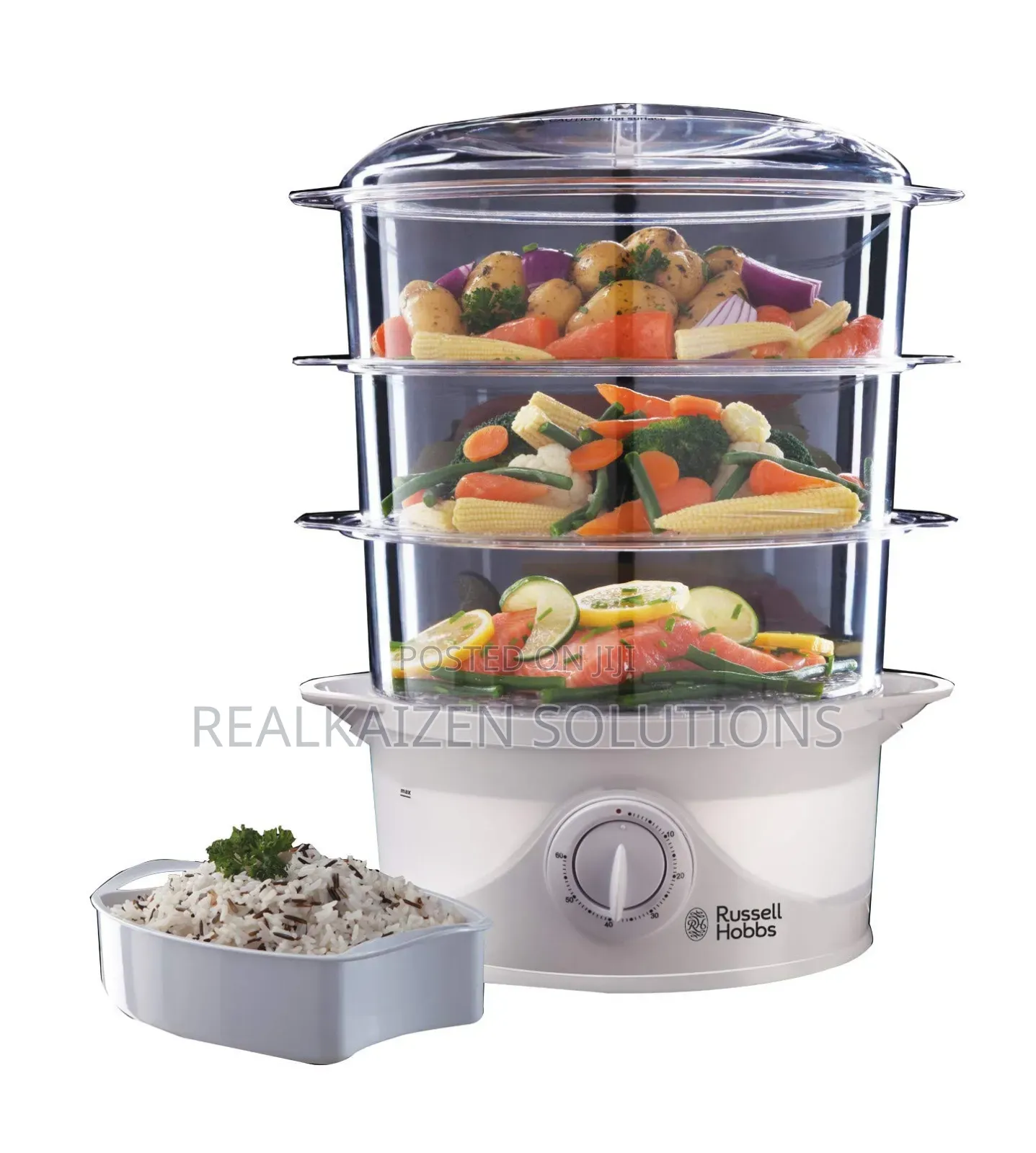 UK Russell Hobbs 9L 3 Tier Food Steamer 800W