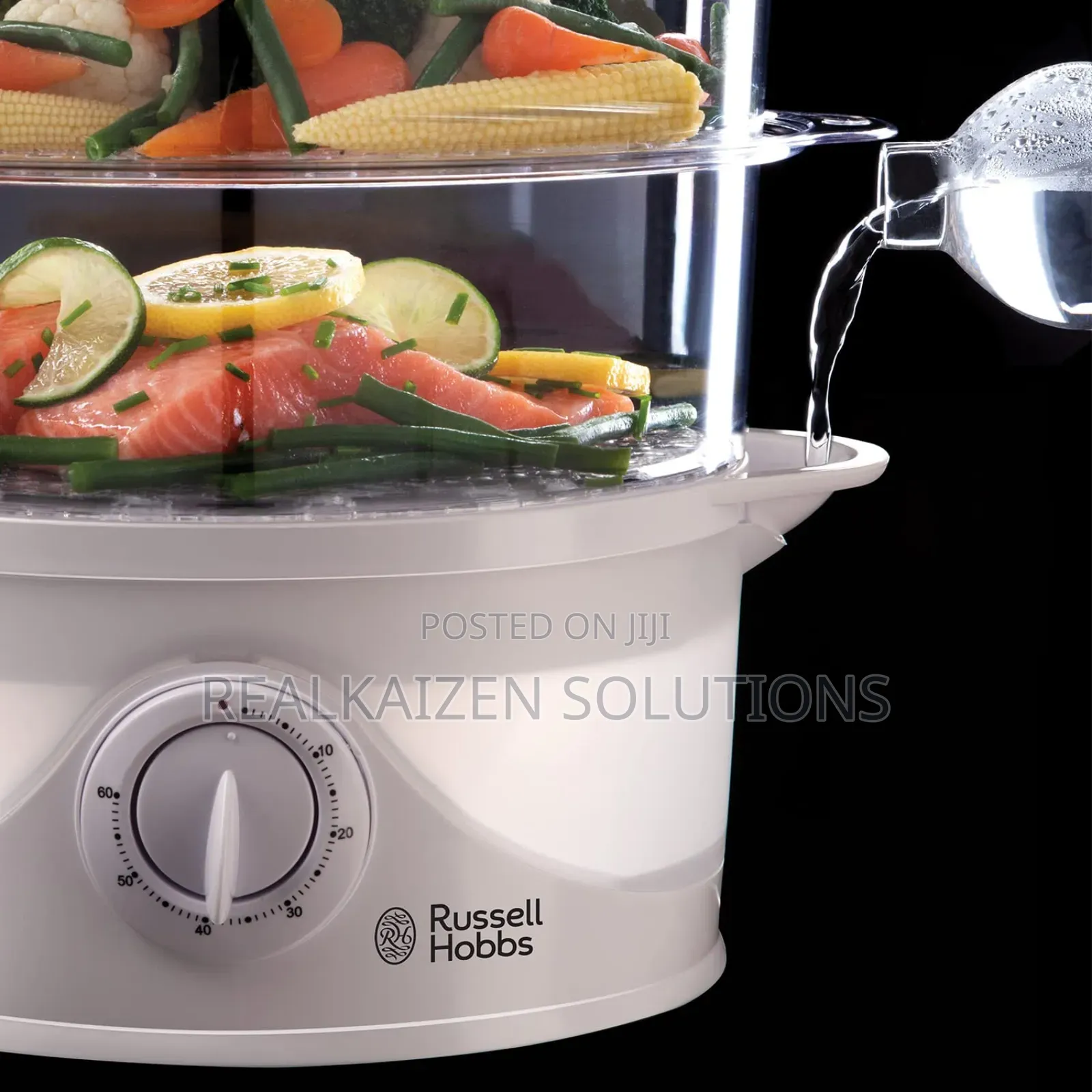 UK Russell Hobbs 9L 3 Tier Food Steamer 800W