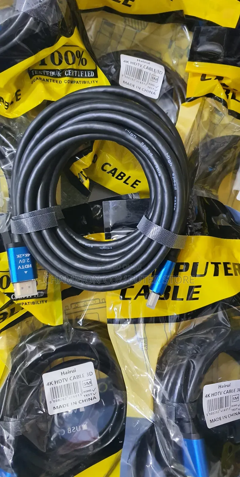 5m Metre Hdmi Cable 3d/Hd High-Speed Hdmi 2.0 Support