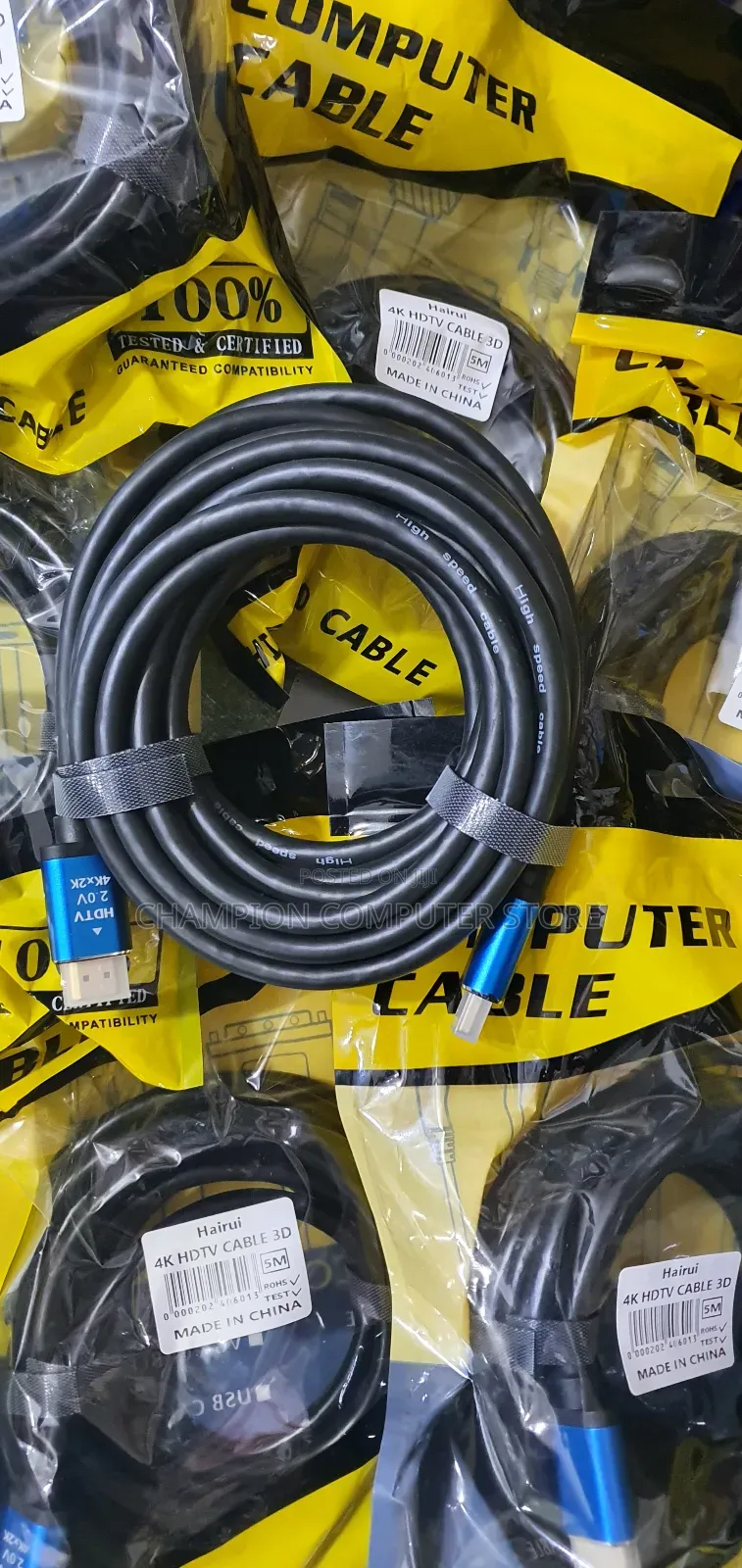 5m Metre Hdmi Cable 3d/Hd High-Speed Hdmi 2.0 Support