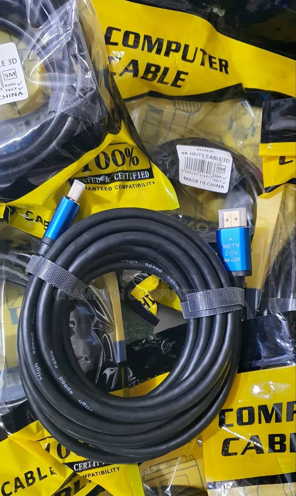 5m Metre Hdmi Cable 3d/Hd High-Speed Hdmi 2.0 Support