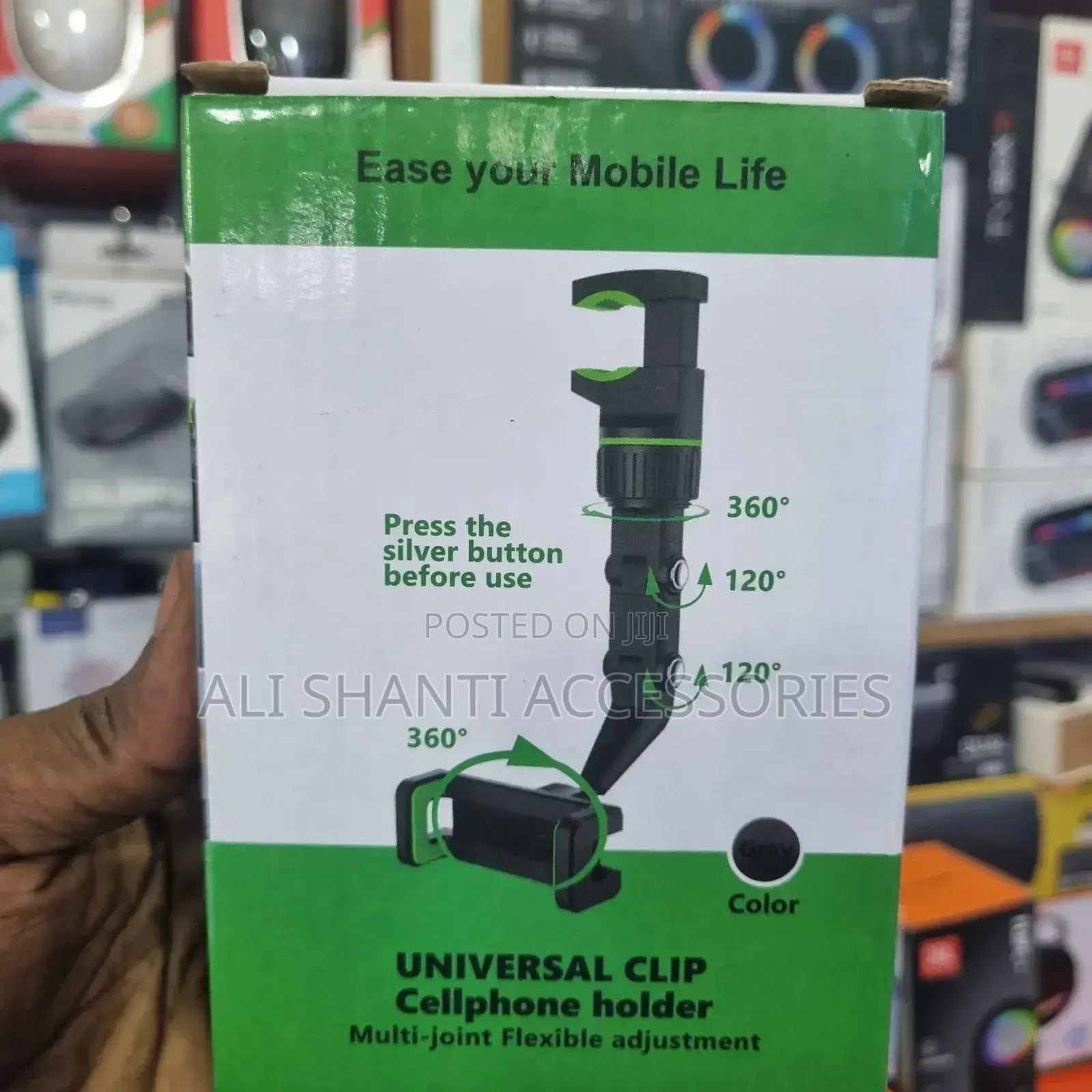 Universal Clip Cellphone Holder/Flexible Car Phone Holder