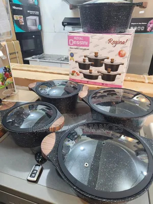 Royal Dessini 10pcs Marble Cookware/Saucepan/ Dishes Set
