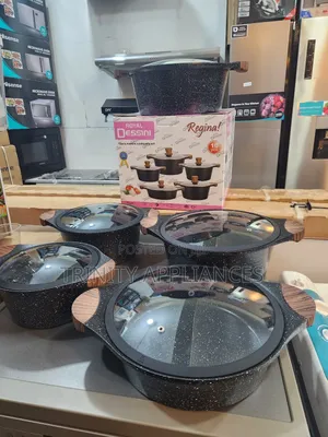Royal Dessini 10pcs Marble Cookware/Saucepan/ Dishes Set