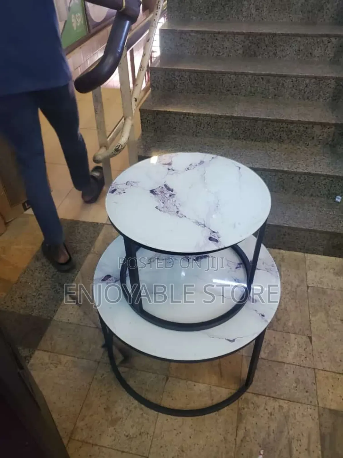 Centre Table Centre Table Round Set 2pcs