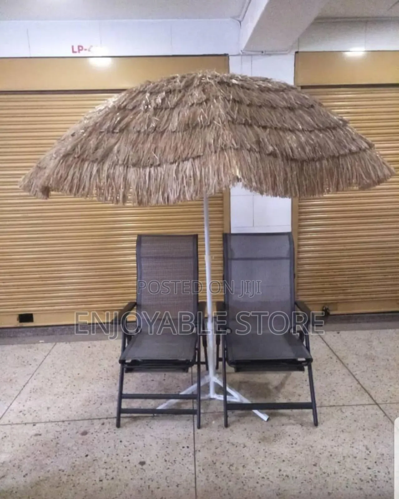 Combo Set of Foldable Chairs and Umbrella for Beach/Camping,