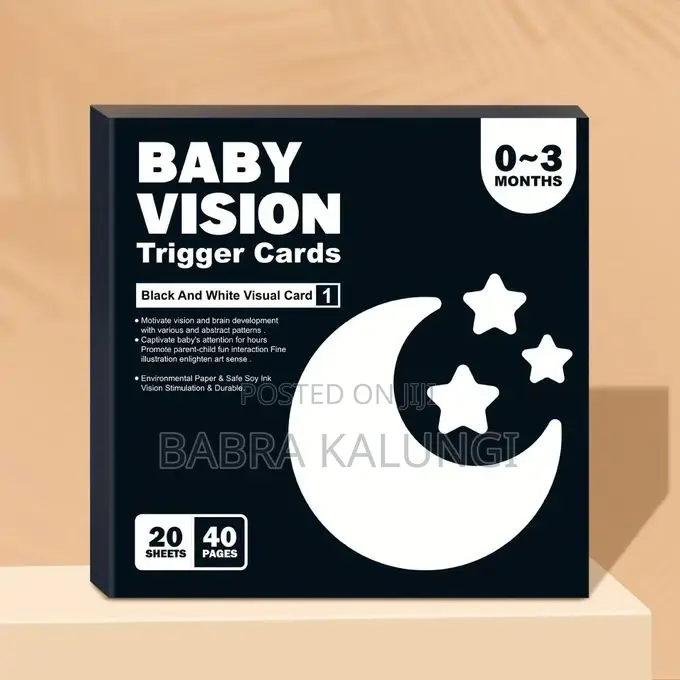 Black White Flash Cards - High Quality Baby Visual