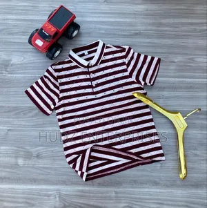 Decent Striped Collar T-Shirt