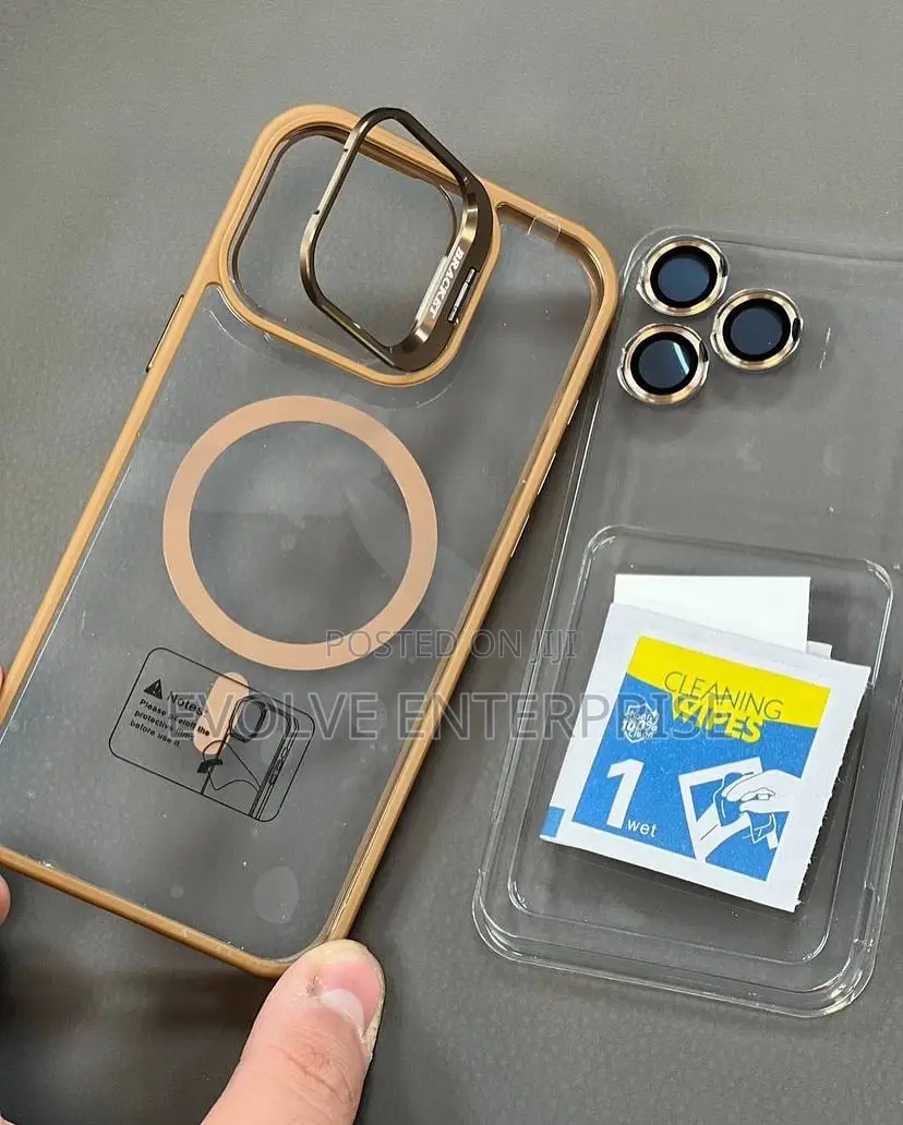 Lens Protection Stand Phone Case for iPhone 15 Pro Max