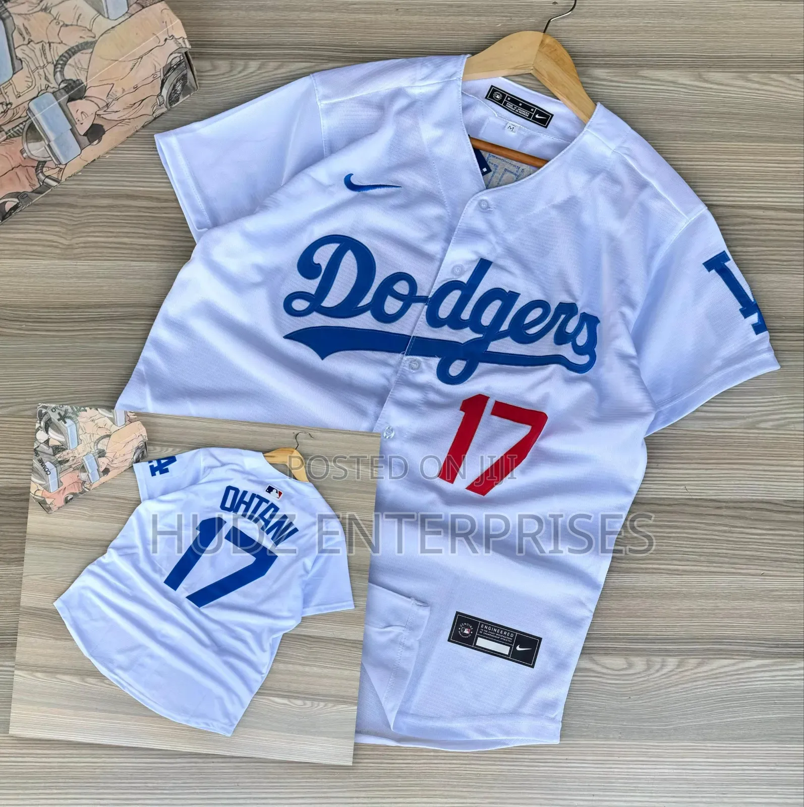 White Dodgers Baseball Shirt