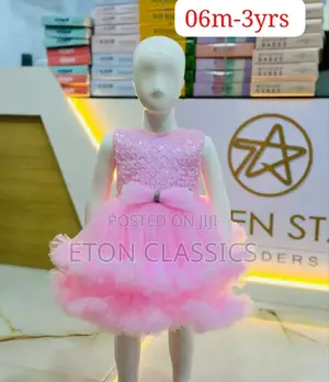 Photo - Pink Girls Dress for 2 to 3 Years