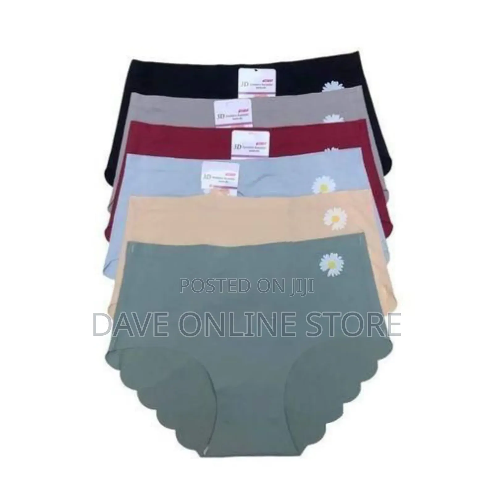 Seamless Ladies Panties - Assorted Color , 6 PCS