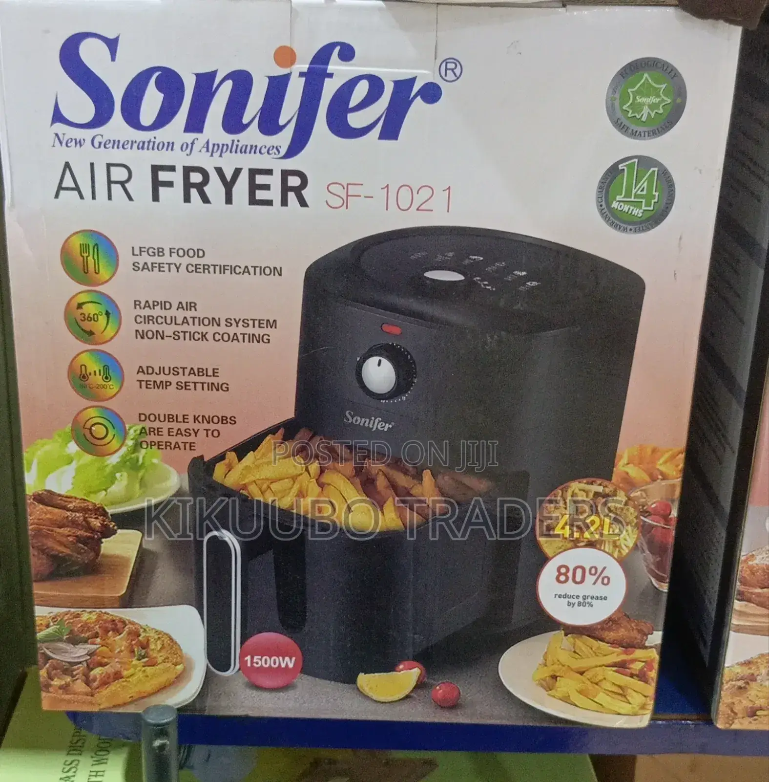 Sonifer Electric Air Fryer 1500w 4.2L
