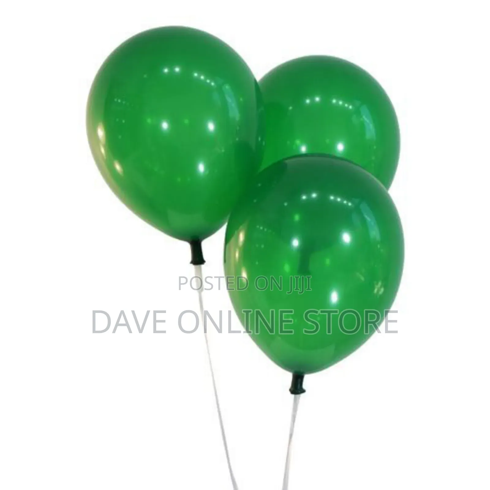 Balloons, 100 Pieces, Green