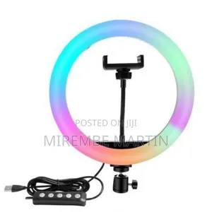 10 Inch RGB Fill Light Self Photo Beauty Colorful Ring Lamp