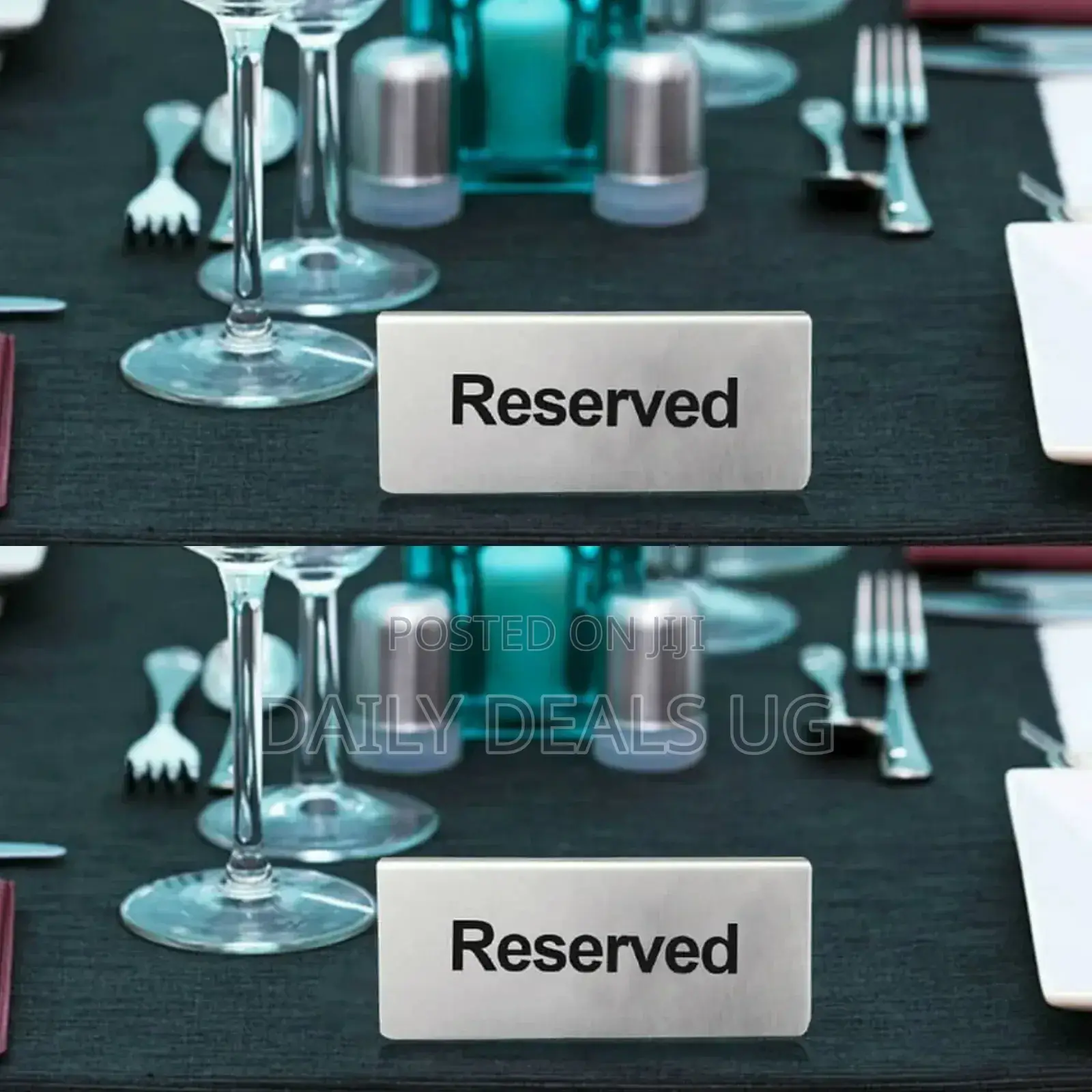 Metallic Reserved Signs