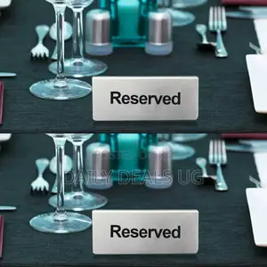 Metallic Reserved Signs