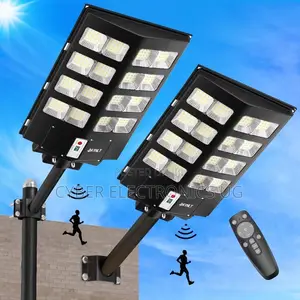 1pc 1000w Solar Street Light Outdoor With Motion Sensor and Remote