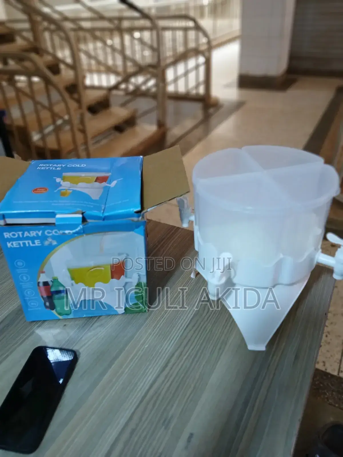 Rotary Cold Kettle Spin 4chamber Beverage,Juice Dispenser