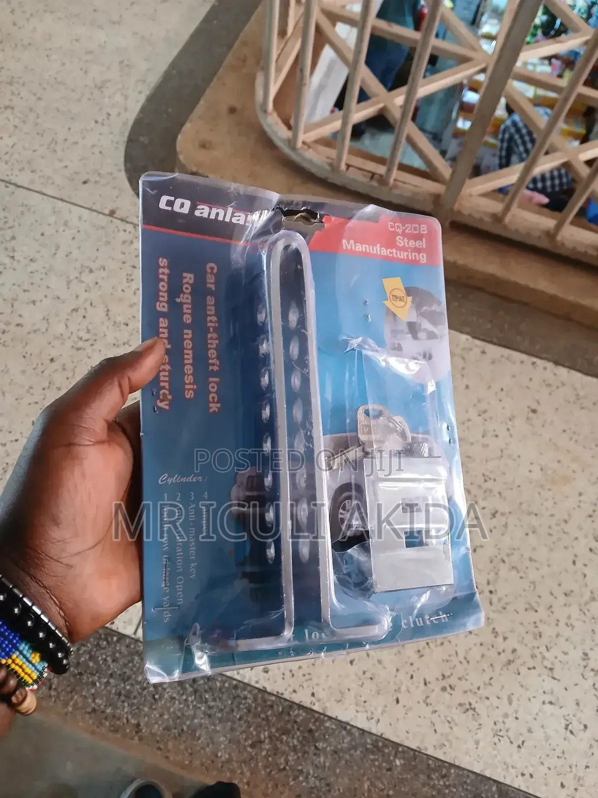 Car Anti Thefty Clutch Peddle Lock With 3keys and Padlock