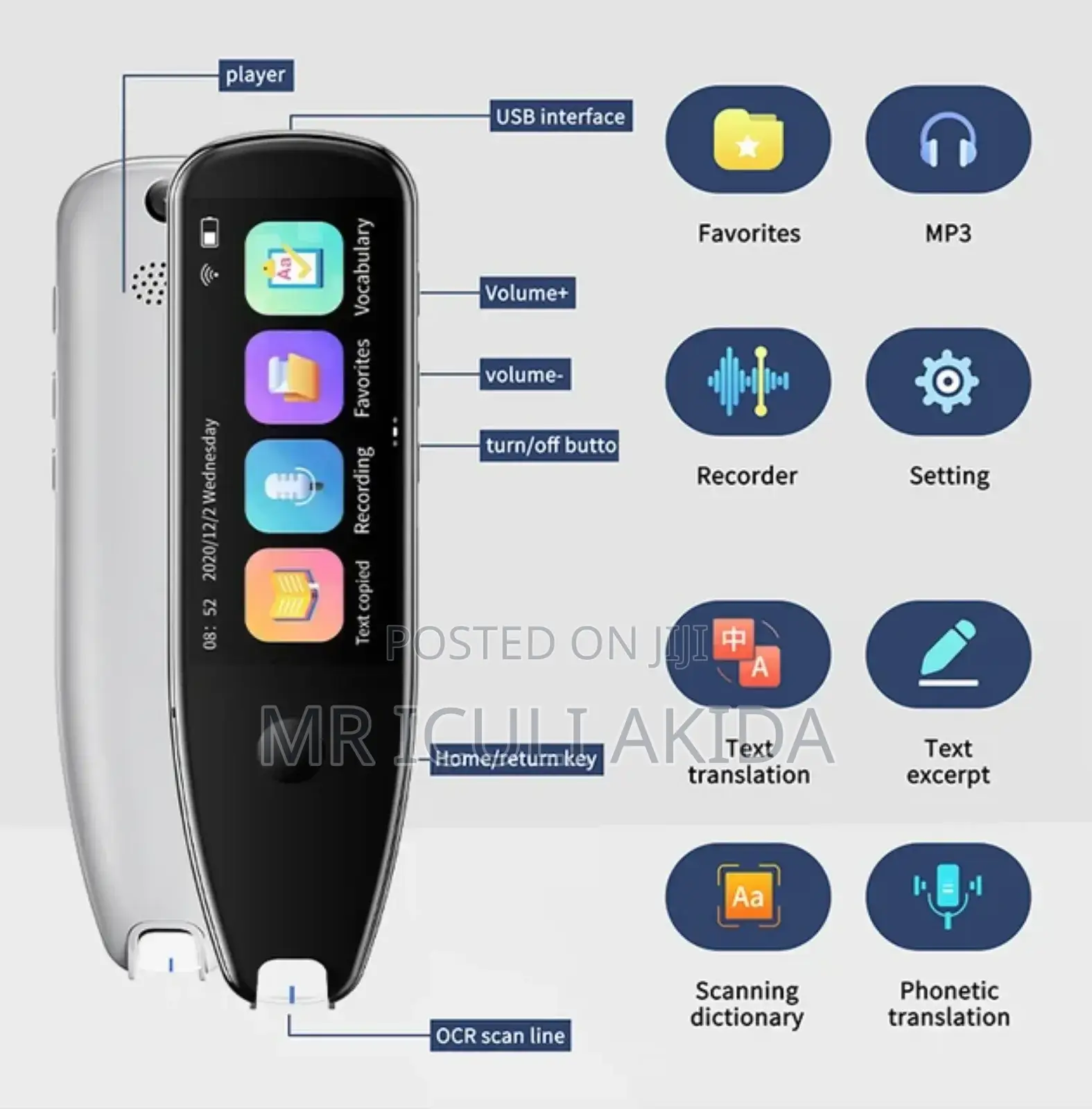 Voice,Photo 112languages Real Time Scan BT Translation Pen