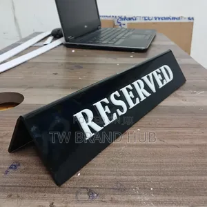 Reserved 3D Table Signpost