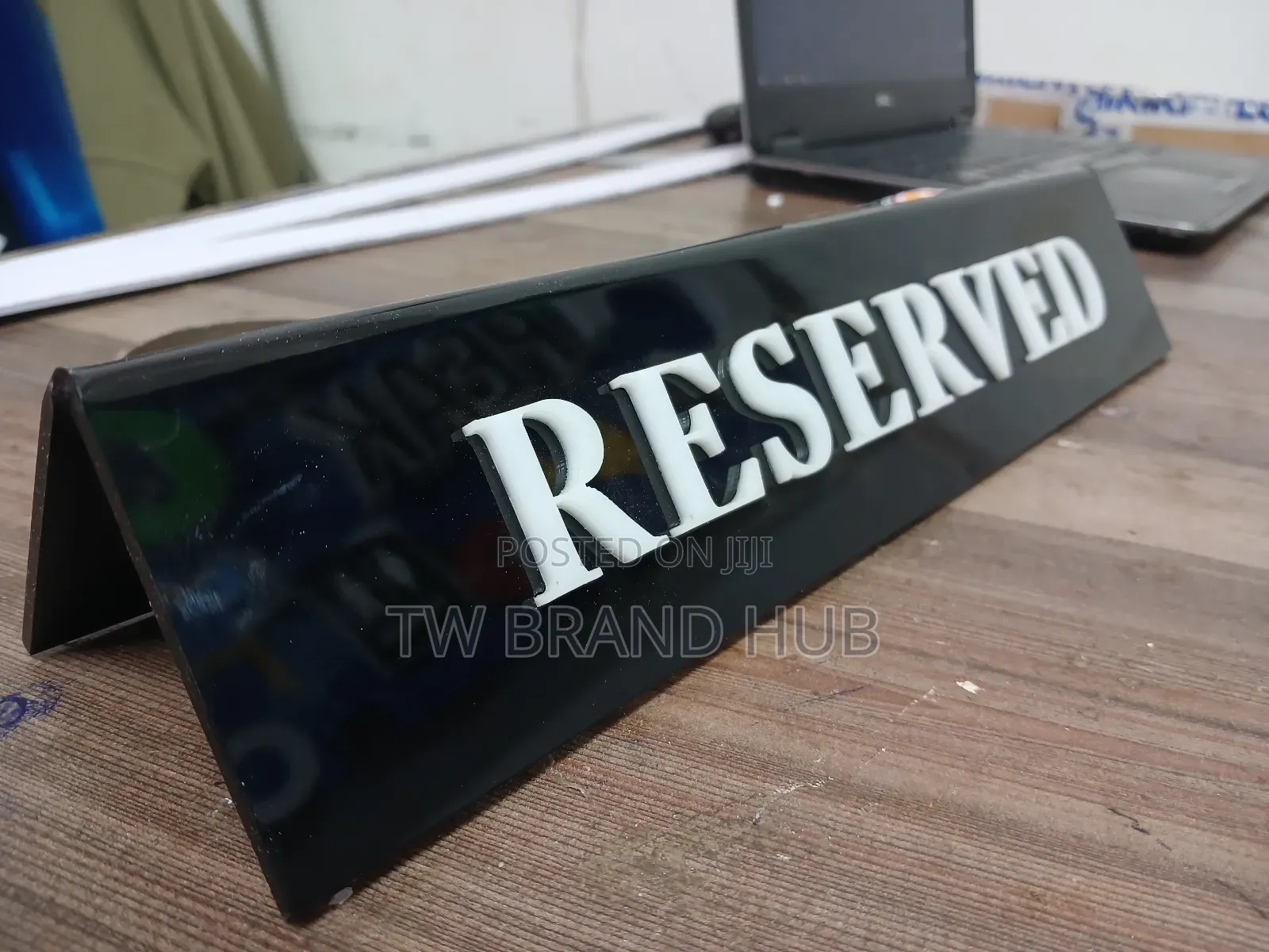Reserved 3D Table Signpost