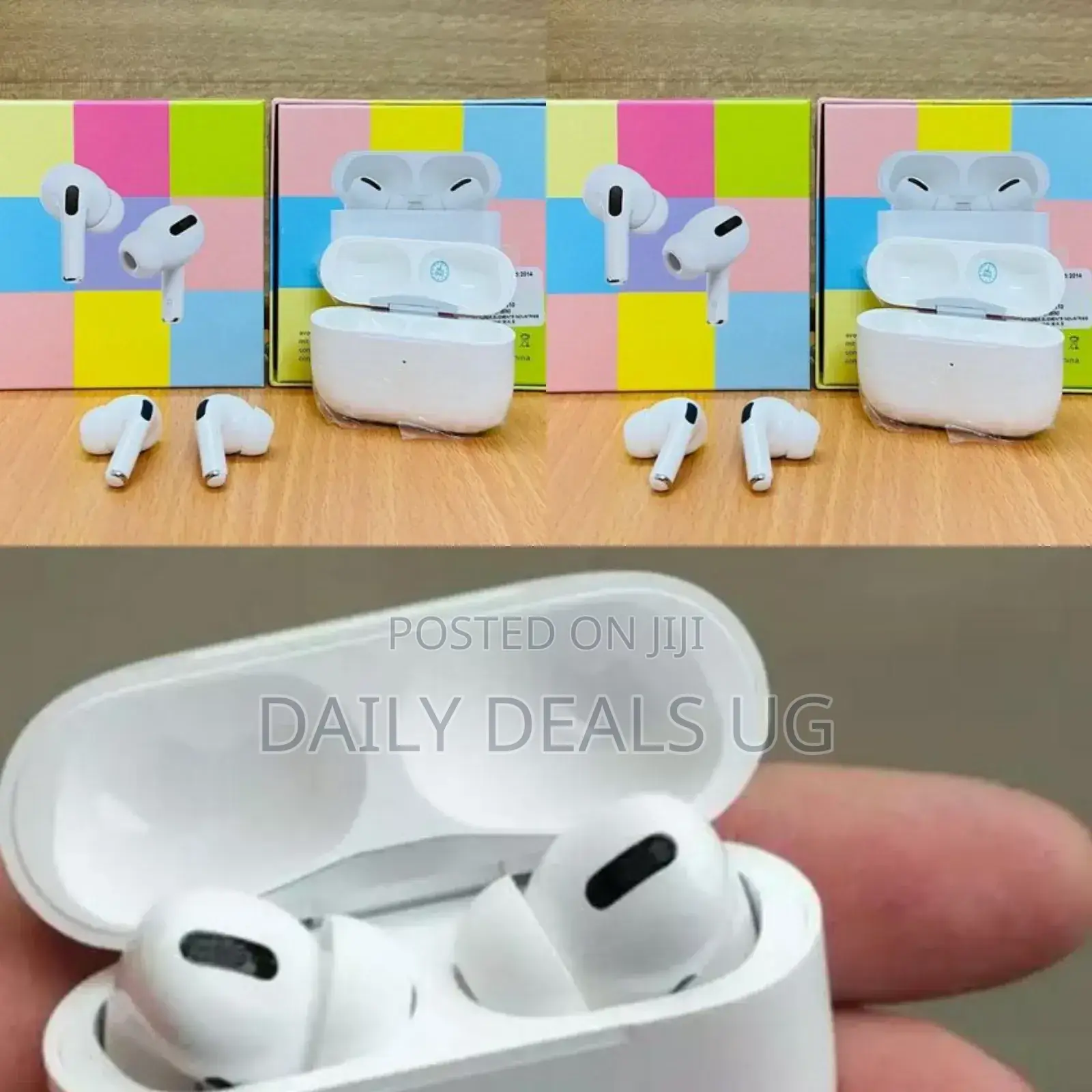 White Wireless Earbuds