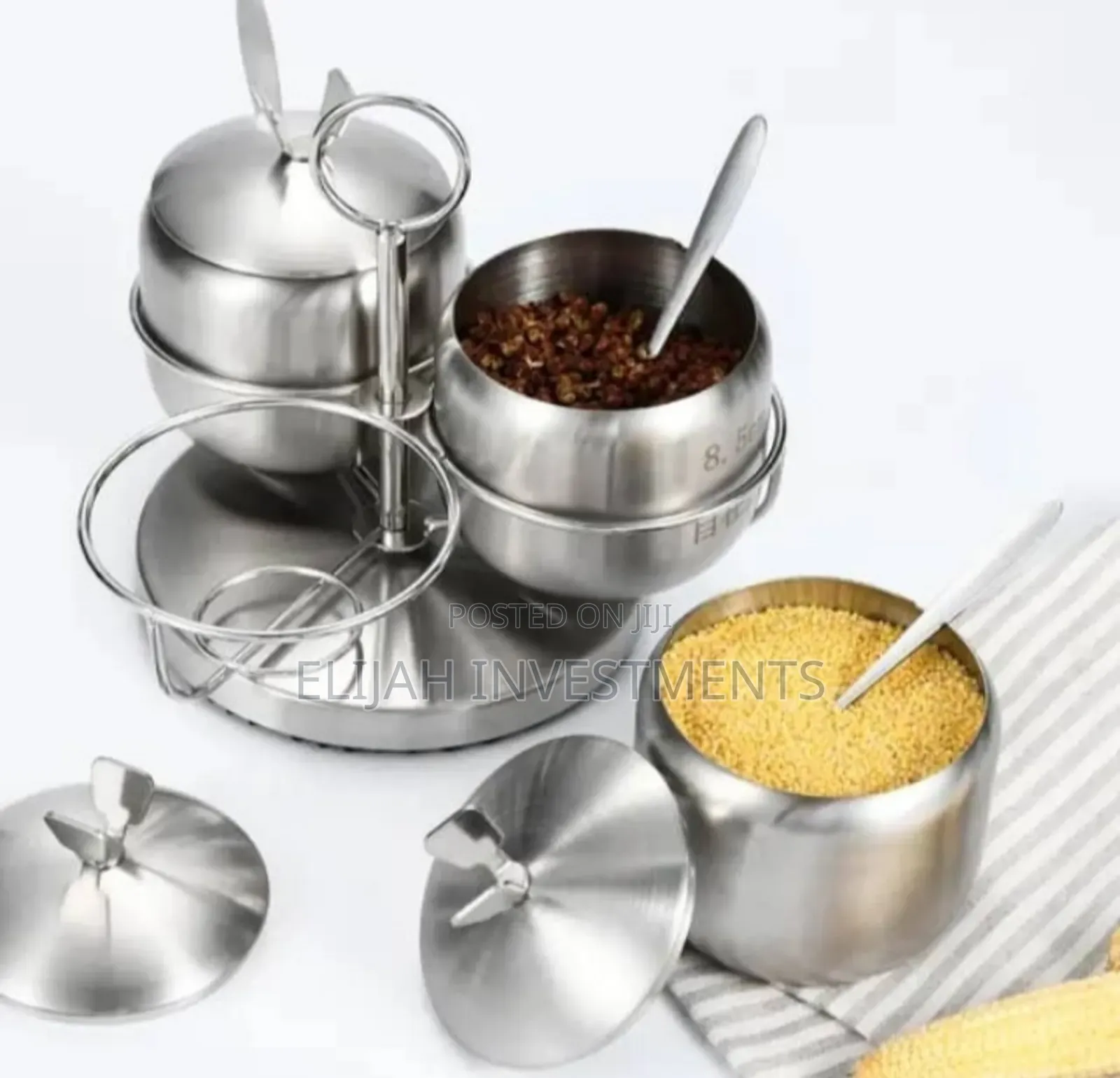 Brand New Stainless Steel Sugar Coffee Bowls